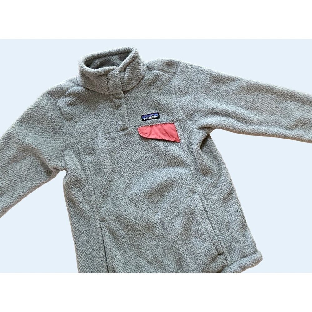 PATAGONIA Women's Half Snap Fleece Pullover Grey Size XS